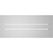Ekena Millwork Vertical Surface Mount PVC Gable Vent: Functional, w/ 2"W x 2"P Brickmould Sill Frame, 28"W x 12"H GVPVE28X1203SF - alternate 3